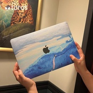 文藝風2024款適用蘋果筆記本保護套13寸macbookair保護殼macpro14電腦殼m3透明m2軟殼15皮質16超薄原創女生m1