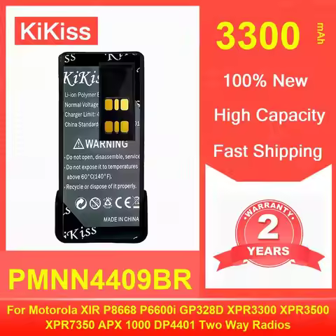 Battery 3300Mah For Motorola Xir P8668 P6600i GP328D XPR3300 XPR3500 XPR7350 Apx 1000 DP4401 Two Way
