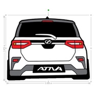 STICKER BELAKANG KERETA PERODUA  ATIVA