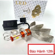 LED Headlight Bulb H4-M5 2 Hearts-3 Hearts Peacock Tail Heatsink AC-DC 12v-24v 40w super bright CYT 