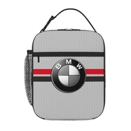BMW Kids lunch bag Portable School Grid Lunch Box Student with Keep Warm and Cold