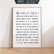 Wall paintings, Self Love Animations Wall Art, Self Care Pritable Art, Daily Affirmation, able, Ther