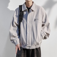 BINHANG | แจ็คเก็ตสไตล์บิ๊กไซส์เรโทรแบบหลวมสไตล์อเมริกัน Casual Biker Jacket