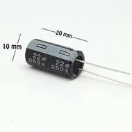 Elco Elko 22uF 250V 22 uF 250 Electrolyte Capacitor VVOLT