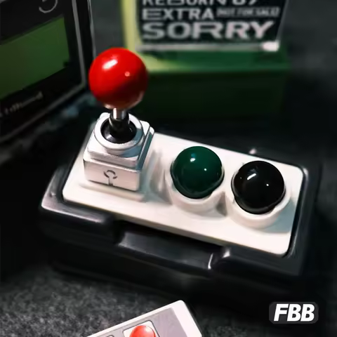 FBB Universal Artisan Keycaps Game Rocker Control for Mechanical Keyboard Cute Personality Retro Key