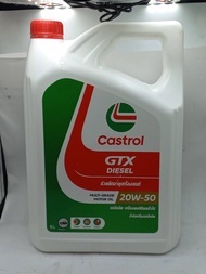 น้ำมันเครื่อง Castrol GTX 20W-50 ดีเซล 6 ลิตร • น้ำมันเครื่อง CF-4 20W50 สำหรับ รถยนต์ เครื่องยนต์ดี