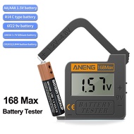 Battery Tester 168Max Digital Lithium Battery Capacity Diagnostic Testing Tool LCD Display Check AAA