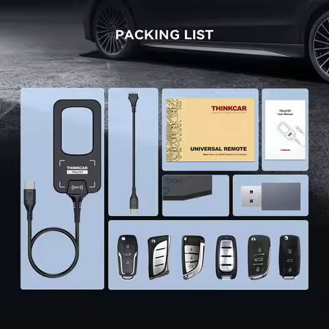 THINKCAR TKey101 Car Key Programmer IMMO Anti-theft Matching With 6 Remote Keys Work via THINKSCAN 6
