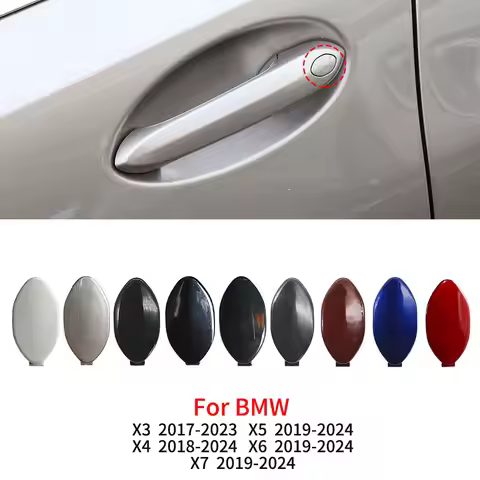 For BMW G01 G02 G05 G06 G07 Car Exterior Door Handle Lock Key Hole Cap Cover Black White Painted For