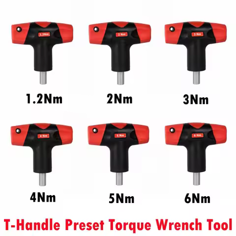1.2Nm-6Nm T-Handle Preset Torque Wrench Screwdriver Tool Fit Standard 1/4" Hex Bit 2Nm 3Nm 4Nm 5Nm F