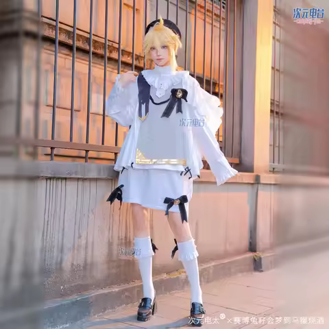 Anime Kagaminee Rin/Len Cosplay with Hat Kagamine JK Uniform for Halloween Series: Kagaminee Rin Len