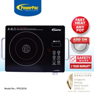 PowerPac Ceramic Cooker Infrared Cooker, BBQ Plate Grill (Any Pot) 2000 Watts (PPIC831A)