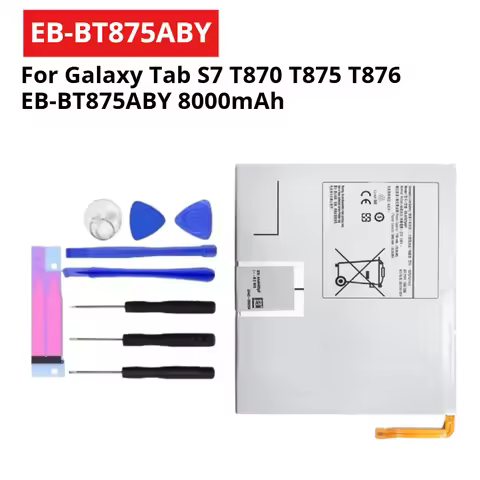 For Samsung Galaxy Tab S7 S8 X700 X706 T870 T875 T876 EB-BT875ABY 8000mAh Tablet Replacement Battery