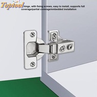 TOPTOOL 2pcs Soft Close Hinge, Self-Closing 1/2 Inch Overlay Hydraulic Damping Hinge, Soft Close Adj