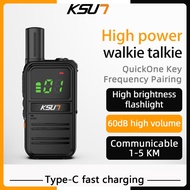 KSUN Walkie Talkie X-TFSl M3PLUS 5W Power UHF 60dB One Touch Sync 400-480MHz 16ch