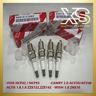 100% ORIGINAL SPARK PLUG TOYOTA VIOS ALTIS WISH CAMRY SPARK PLUG 90919-T1002(K16R-U)