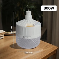 หลอดไฟไร้สาย หลอดไฟพกพา หลอดไฟ LED 500W 800W ไฟแบบพกพา ปรับแสงไฟได้ 3 สี ไฟฉุกเฉิน หลอดไฟชาร์จแบต หล