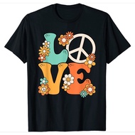 Peace Sign Love 60s 70s Costume Groovy Hippie Theme Party T Shirt 2023 HOT SALE