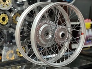 วงล้อAKRONT ขอบจิก งานเลเซอร์ สีสดเข้มสวย พร้อมขึ้นดุมยาซากิ ขนาดวงล้อ17/17 1.4