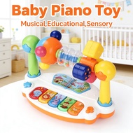 Educational Baby Piano Toy 6-12 Months 1 Year Old Gift for Boy Girls Light Up Music