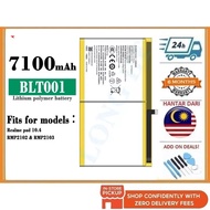 BSS REALME PAD 10.4 RMP2102 2021 Battery Bateri Replacement 7100 mAh NEW BLT001