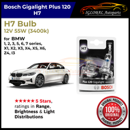 Bosch H7 Plus 120 Gigalight Headlight Bulb for BMW 1 2 3 5 6 7 series X1 X2 X3 X4 X5 X6 Z4 i3 / MINI