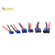 A&W EC2/EC3/EC5 Male Female Connector Pigtail Cable Silicone Wire RC