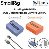 SmallRig NP-FW50 USB-C Rechargeable Camera Battery for Sony ZV-E10 / A6500 / A6400/ A6000 / A7sII / 