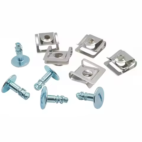 Car Metal Undertray Guard Engine Under Cover Hood Snap Fixing Clips Screws 8D0805960 8D0805121 For A