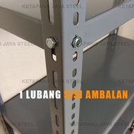 Ambalan rak besi siku lubang tebal 0.5mm