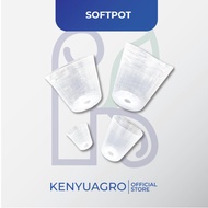 SOFTPOT 3.5inch Pot Semai Plastik Bibit Bunga Anggrek/kenyu store