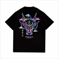 Men's Distro Shirt HOLOGRAM RAINBOW DRAGONT shirt Men's Oversize T-shirt Tees Men WomenS-5XL