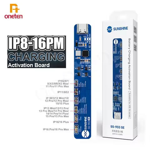 SUNSHINE SS-903 SE Removal-Free Battery Charging Activation Board For iPhone 8-16 Pro Max Battery Ci