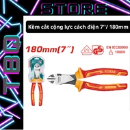 TOTAL THTIP2571 1000V insulated force cutting pliers (7 inches / 180mm) - Design to reduce cutting f