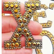 1pc A-Z Letter, Bright Color, Exquisite, Custom Name, Hand-Stitched Patch, Adhesive Backing, Badge, 