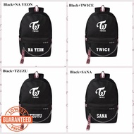 MX3 KPOP TWICE same paragraph gradient backpack waterproof black and pink backpack