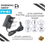 INTEZ 12W 1000MA QUALITY DIGITAL POWER ADAPTOR 240V AC TO DC CURRENT FOR LED, DISPLAY ,MONITOR , APP