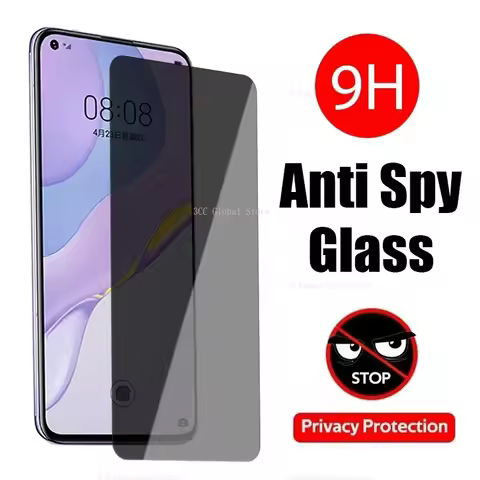 2Pcs Anti Spy Tempered Glass For Huawei P30 40 20 50 Pro Lite Screen Protector On Huawei P Smart 201