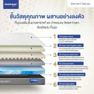 SleepHappy ที่นอนยางพาราแท้ รุ่น Element Deluxe หนา 7 นิ้ว (349799-724334010)