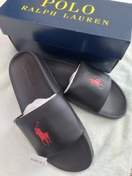 Ralph Lauren POLO 黑色悠閒拖鞋D9 size:EUR42