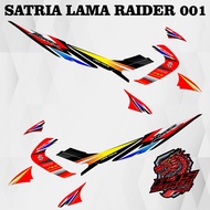 Old Satria fu Striping - Old Satria Decal Sticker Satria barong Satria 2004-2012 raider 001