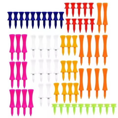 70Pcs Unbreakables Golf Tees Step Down Castles Tees for Golfers Golf Part