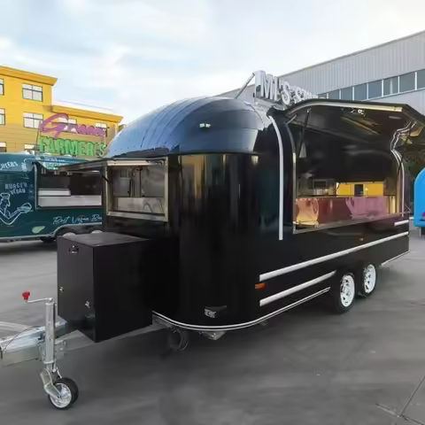 Food Truck Trailer Fully Equipped Us Pizza Trailer Ice Cream Truck Catering Food Trailer Taco Food T