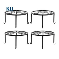 4 Pieces of Plant Stand Indoor and Outdoor Metal Rust-Proof Plant Stand, Classic Flower Pot Stand