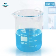 One Two Cups Borosilicate Glass Chemical Lab Measuring Cup - GG-17