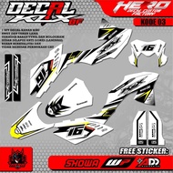 DECAL STICKER KLX-BF - DECAL KLX-BF PREMIUM FULL BODY ABSTRACT MOTIF CUSTOM 03