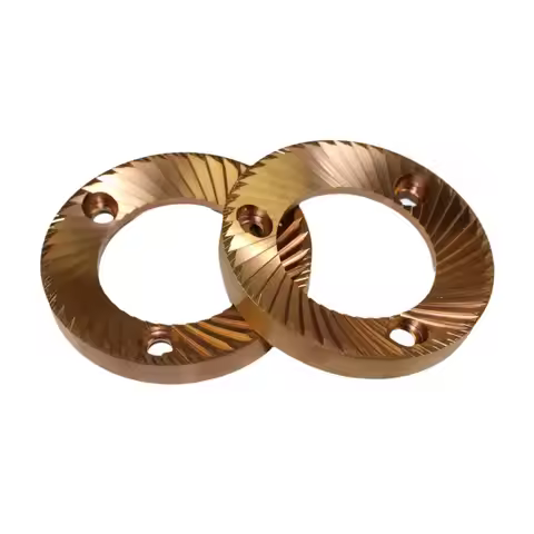 2Pcs 64mm Flat Burrs Espresso Machine Parts Replacement Coating Surface Coffee Machine Accesory High