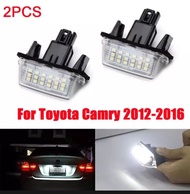 2PCS ไฟส่องป้าย ทะเบียน 18 LED สำหรับ Toyota Camry 12-17 Yaris 14-ปัจจุบัน Altis 14-19  New Fortuner Corolla Cross 18 SMD  เปลี่ยนทั้งโคม ปลั๊กเสียบตรงรุ่น