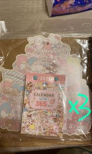 包順豐 sanrio mix characters 2021 大號 日曆 掛曆 壁掛 年曆 一個