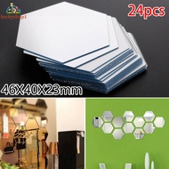 ⚡New 10 Dec⚡Stickers Vinyl Hexagon Sticker DIY Self-Adhesive Mirror Tile Tiles Wall Mosaic